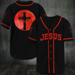 Jesus - Cross in a red moon Baseball Jersey 107
