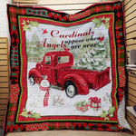 Red Truck Christmas Quilt Blanket
