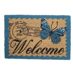 Butterfly Vintage Latex Coir Doormat