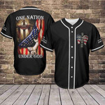 Jesus - One Nation Under God Baseball Jersey 386