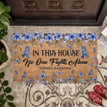 Diabetes Awareness In This House No One Fight Alone Doormat