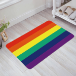 Stripes Colorful Rainbow Flag Lgbt Doormat
