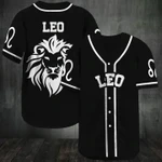 Awesome zodiac - Leo Baseball Jersey 063