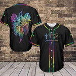 LGBT - Faith Cross Wings Baseball Jersey 394