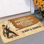 Personalized An Old Fisherman And The Best Catch Of His Life Doormat