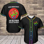 LGBT - Never underestimate an old man Baseball Jersey 385