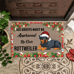 Rottweiler Christmas Doormat