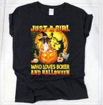 Just A Girl Who Love Boxer Halloween Tshirt