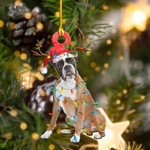  Boxer Christmas Light Shape Ornament
