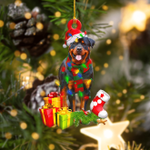  Rottweiler Light Christmas Shape Ornament