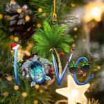  Turtle Love Christmas Shape Ornament
