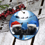  Cat Blue Moon Ornament