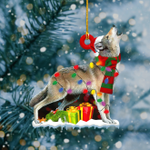  Wolf Light Christmas Shape Ornament