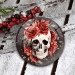  Skull Rose Ornament