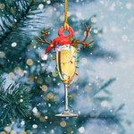  Champagne Christmas Lights Shape Ornament