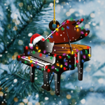  Piano Light Christmas Shape Ornament