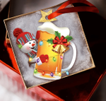  Beer Snowman Christmas Shape Ornament