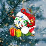  Volleyball Light Christmas Shape Ornament
