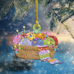  Knitting Yarns Christmas Light Shape Ornament
