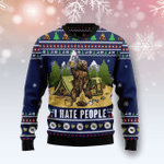 Hobby  Camping I Hate People Ugly Christmas Sweater