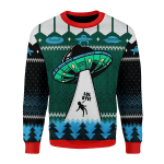 Animal  UFO Alien LOL Bye Ugly Christmas Sweater