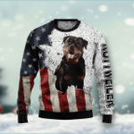 Animal  American Rottweiler Ugly Christmas Sweater