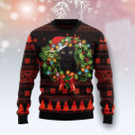 Animal  Cute Black Cat Ugly Christmas Sweater