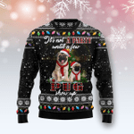 Animal  Pug Show Up Ugly Christmas Sweater