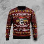 Animal  Dinosaur Mom Ugly Christmas Sweater