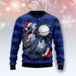 Animal  Wolf Moon Ugly Christmas Sweater