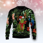 Animal  Parrot Tropical Ugly Christmas Sweater