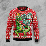 Animal  Tree Rex Rex Dinosaur Ugly Christmas Sweater
