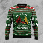 Animal  Dear Santa Just Bring Chickens Ugly Christmas Sweater