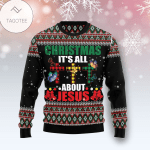 Hobby  Butterfly All About Jesus Ugly Christmas Sweater