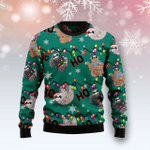 Animal  Sloth Hohoho Ugly Christmas Sweater