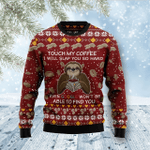 Animal  Sloth Coffee Ugly Christmas Sweater