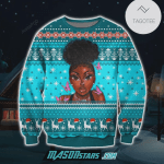 Hobby  Black Girl 3D Print Knitting Pattern Ugly Christmas Sweater