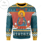 Hobby  Christ Jesus Holy Shot Ugly Christmas Sweater