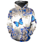 3D All Over Printed Butterfly And Flowers Shirts and Shorts