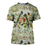 3D All Over Printed Beautiful Birds Shirts And Shorts
