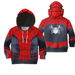 Spider Suit 3D All Over Printed Shirts For Kids