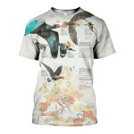 3D All Over Printed Bird Migration Shirts And Shorts