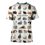 3D All Over Printed Breeds Of Rabbits Shirts And Shorts