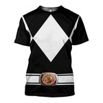 3D All Over Printed Black Ranger Shirts and Shorts