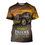 3D All Over Printed Beautiful Truck Shirts And Shorts