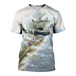 3D All Over Printed Aviation Art Shirts and Shorts