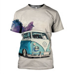 3D All Over Printed VW Camping Cars Shirts and Shorts