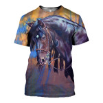 3D All Over Printed Horse T-shirt Hoodie SCAL080510