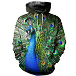 3D All Over Printed Peacock T-shirt Hoodie SCTL190428