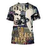 3D printed Amy Winehouse Back To Black T-shirt Hoodie